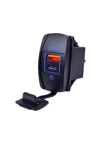 Ic-266c-4 Marin Tip İkili Usb 3.0 + Type-c Şarj Soketi