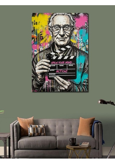 Kanvas Tablo Fikir Açan Adam Posteri 50cmx70cm
