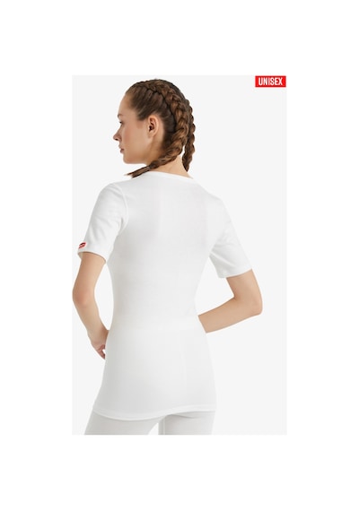Blackspade Unisex Termal Tişört V Yaka, Isı Tutucu Kışlık İç Giyim 1263 Beyaz