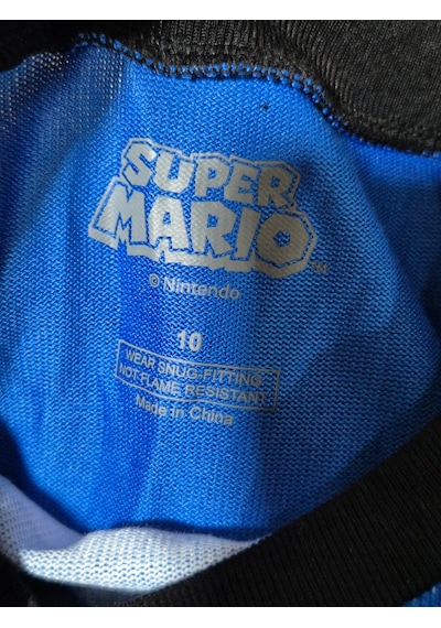 Hasyılmaz Nintendo Süper Mario 2li Pijama Takımı 10 Yaş Mavi