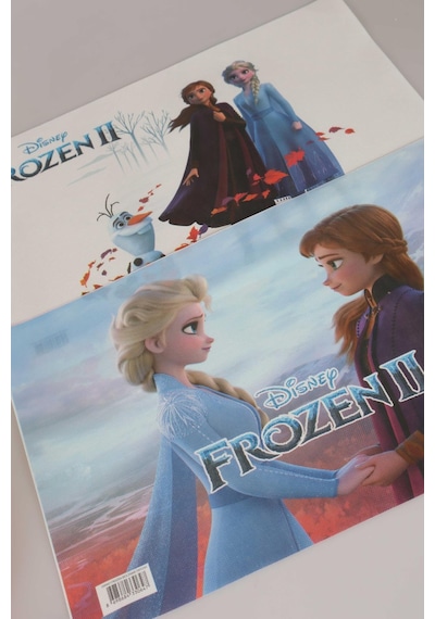 Dekomus İle Yeni Sezon Lisanslı Elsa 2'li Beslenme Örtüsü Açık Gri