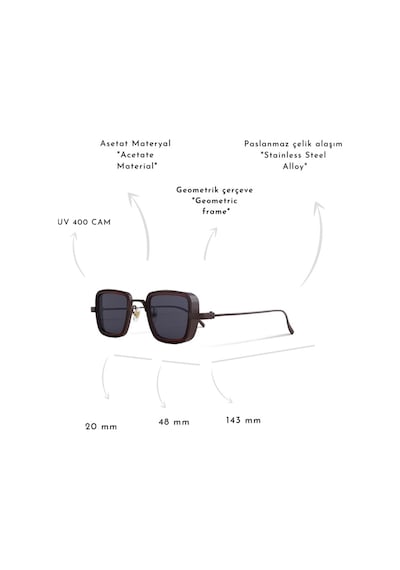 Watchofroyal Royal Eyewear Ex657 Koyu Kahverengi Erkek Güneş Gözlüğü