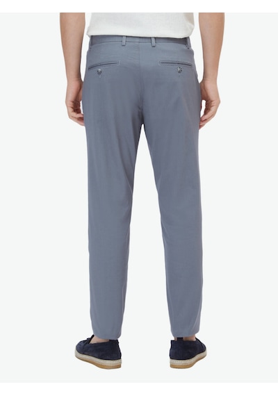 Kip Gri Dokuma Regular Fit Casual Pamuk Karışımlı Pantolon Gri