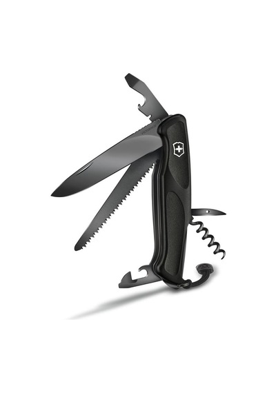 ​Victorinox 0.9563.C31p Ranger Grip 55 Onyx Siyah Kamp Çakı Siyah
