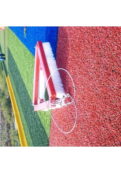 Silver Halı Kumlama Granül Fırçası 70 CM Üçgen Çok Renkli