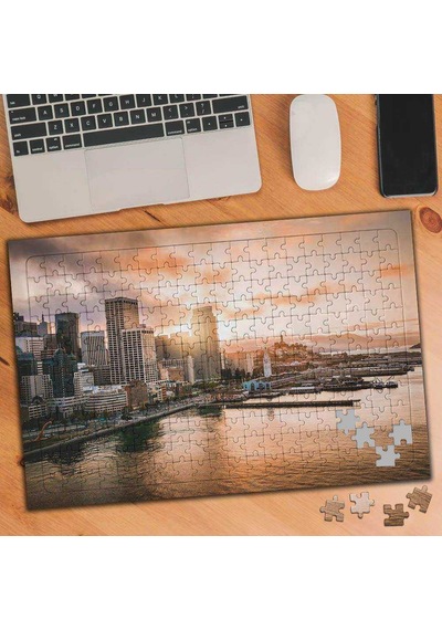 Şehir Manzarası-deniz Ve Binalar 240 Parça Puzzle Yapboz-75012