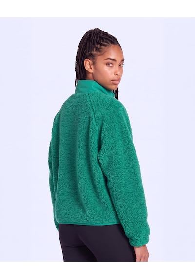 Kappa Authentic Crete 2 Kadın Yeşil Regular Sherpa Mont