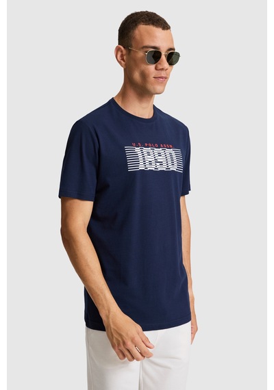 U.S. Polo Assn. U.s. Polo Assn. Erkek T-shirt Pu-9672 Lacivert