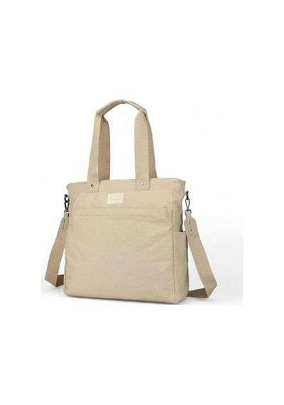 Smart Bags Kanvas Bej Kadın Omuz Çantası Smb1309 001