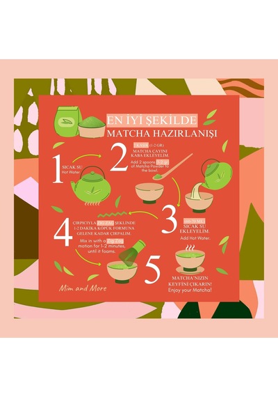 Mim and More Peach Matcha Şeftali Matcha 100 G