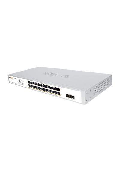 Wi-tek Wı-pces326gf V2 24 Port Poe 10/100/1000 2 Port 1000mbps Sfp 370w Yönetilebilir Poe Switch Rack Mount