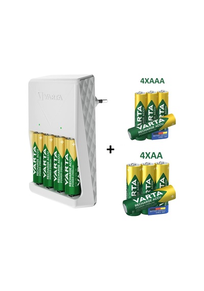 Varta Plug Şarj Cihazı +8x2100mah Aa Kalem +4x800 Aaa İnce+kılıf