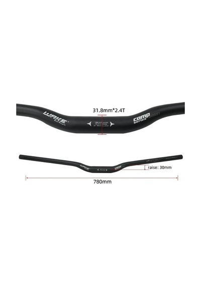 Wake Alüminyum 31.8 780 MM Riser Mtb Bisiklet Gidonu Mor