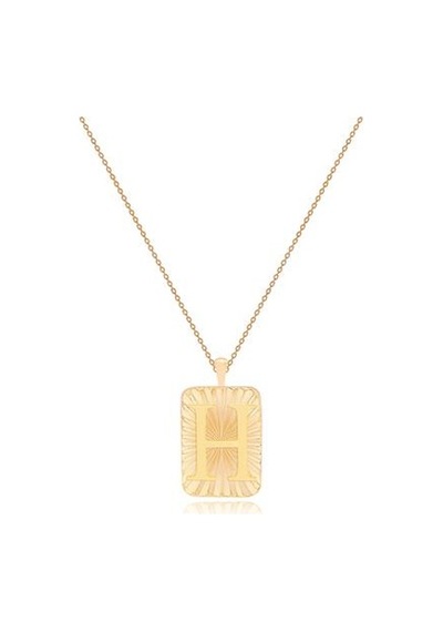 Diamond Line-Gülaylar - Sarı Altın 14 Ayar Harf Kolye N11.25185