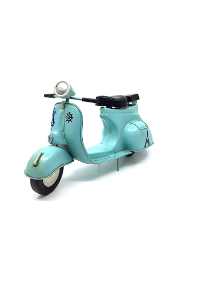 Jayland Vintage El Yapımı Metal İtalyan Vespa Mavi Scooter