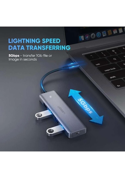 Ugreen 70336 Type C Usb 3.0 4 Port Usb Çoklayıcı Hub