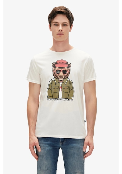 Bad Bear Good Game Erkek Beyaz Tişört Beyaz