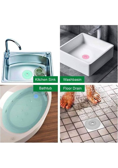 1 Adet Lavabo Ve Küvet Tıkacı Süzgeç Silikon Lavabo Gider Tıpası 1 Adet M-1490 Silikon Diğer