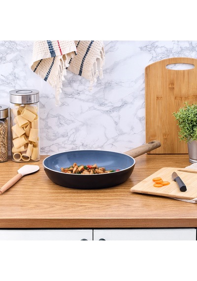 4 Adet Ar Yıldız Eco Seramik Tava 28 Cm Çok Renkli