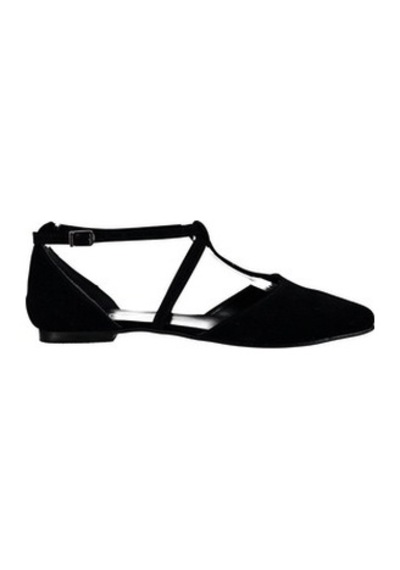Fox Shoes Siyah Kadın Babet D726537302