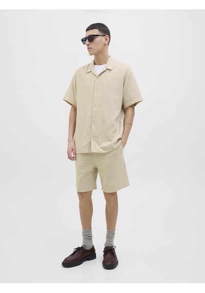 Jack & Jones Erkek Rahat Kalip Jogger Şort - Jaiden - 12274758 Safari