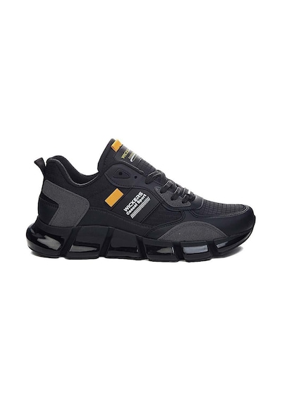 Wickers 2537 Erkek Sneaker Siyah/beyaz/sarı Çok Renkli