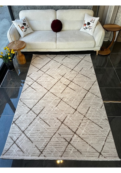 Still Halı Salon, Oturma, Yatak Odası Halısı 150x233 Desen Kodu 77229-070 Bej