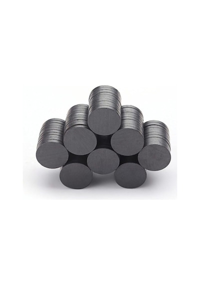 Dünya Magnet 50 Adet 18x3 Mm Yuvarlak Mıknatıs, Çok Amaçlı, Süsleme Mıknatısı, Ferrit Magnet