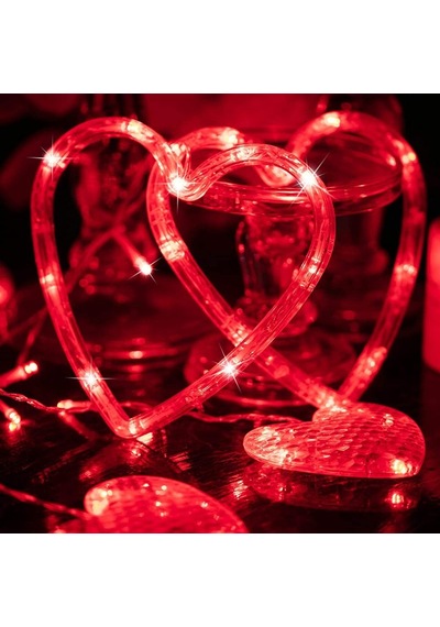 Kalpli Salkım Led Işık Dekor Led Işık Red Light Kırmızı Salkım Led Işık Modlu 220v Kırmızı Led Işık