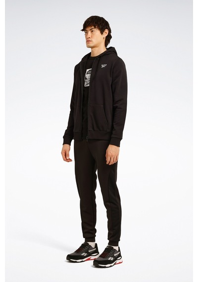 Reebok Id French Terry Sl Logo F Siyah Erkek Eşofman Üstü 000000000101965477 Siyah