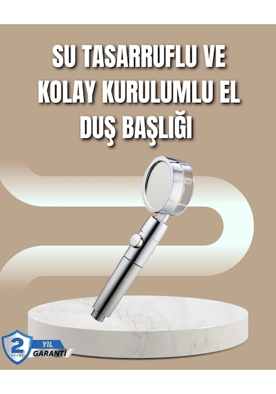 360 Ayarlanabilir Çok Fonksiyonlu Duş Başlığı Diğer