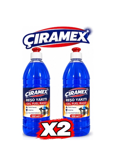 Çıramex Roşe Jel Yakıt 500 Ml 2 Adet Açık Altın