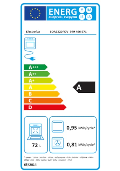 Electrolux EOA5220FOV 72 L Rustik Cam Ankastre Fırın
