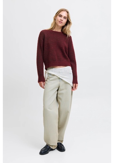 Jack & Jones Jxmilly Kadın Kazak Kahverengi