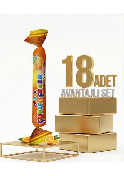 Afia Afibon Portakallı Çubuk Şeker 18x6,7 Gr