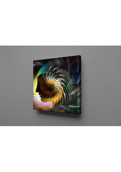 Renk Kartelası Kare Kanvas Tablo 100x100cm