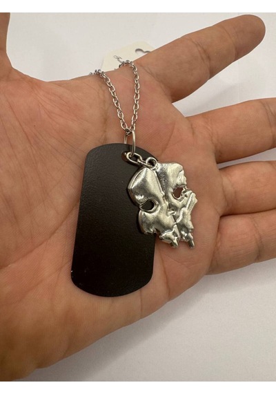 Call Of Duty Ghost Askeri Maskeli Unisex Kolye 60 Cm Zincir Çok renkli