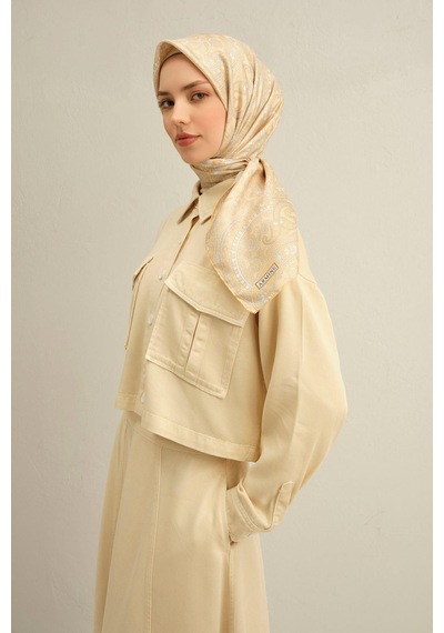 Armine 2025 Yaz Sezonu %100 Twill İpek Eşarp 9304d 53 54