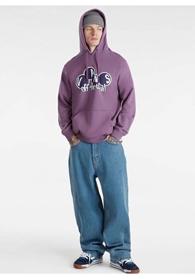 Vans Mor Erkek Kapüşon Normal Düz Sweatshirt Vn000hpacıf1 Grape Jam
