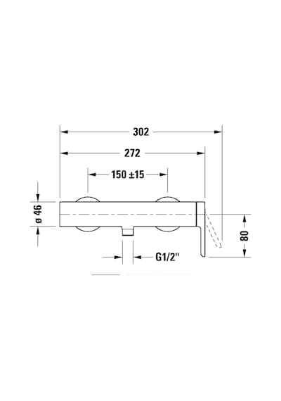 Duravit - C.1 Banyo Duş Bataryası - C14230000010- Krom