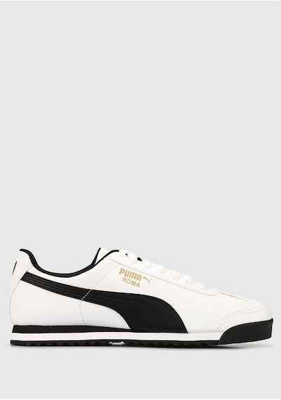 Puma Basic Erkek Beyaz-Siyah Spor Ayakkabı 353572 04 Beyaz