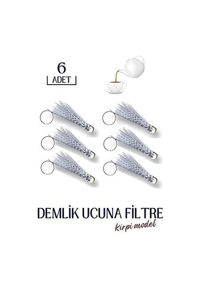 Zenvac Demlik Ucuna Pratik Filtre 6 Adet 718918 Zenvac29 Renkli