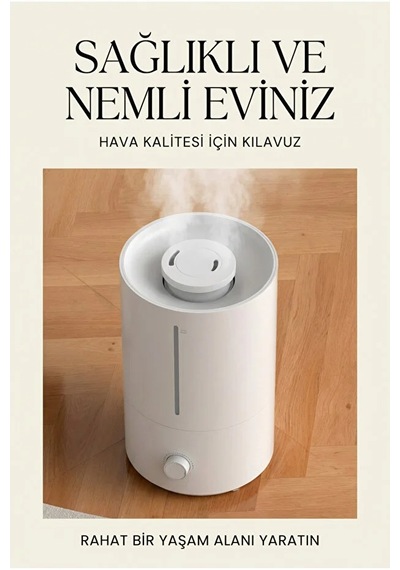 Akıllı Nemlendirici 4l Dönen Buhar Teknolojili Sessiz Çalışan Akıllı Hava Nemlendirici