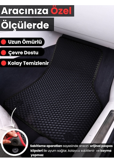 Ssangyong Rexton 2012-2017 Uyumlu Eva Paspas Tam Set Oto Paspas,araca Özel,kolay Montaj 823