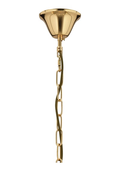 Lampaluce Klasik Metal Altın Renk Avize 10'lu 70cm Altın