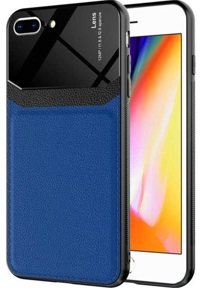 Apple Uyumlu iPhone 7 Plus Kılıf Zore Emiks Kapak Lacivert