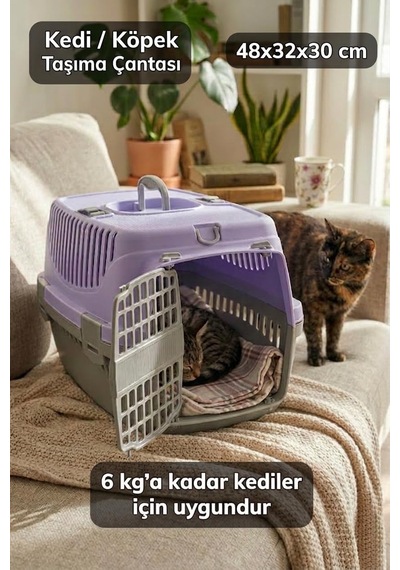 Comfort Kedi Köpek Evcil Hayvan Taşıma Çantası Orta Boy 48x32x30 Cm