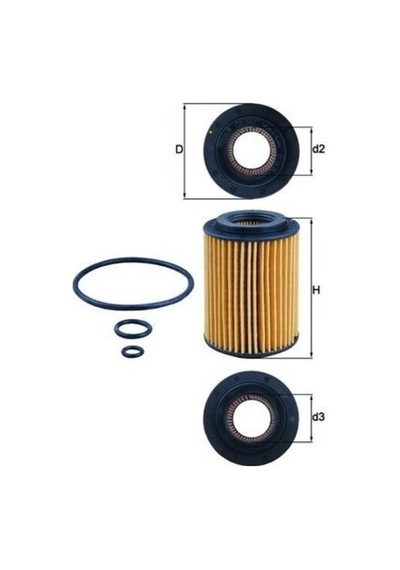 Mahle-knecht-behr Ox347d Yağ Filtresi Honda Civic 05 Accord 08 Crv 07 2.2 I Dtec Dpf 15430rsre01