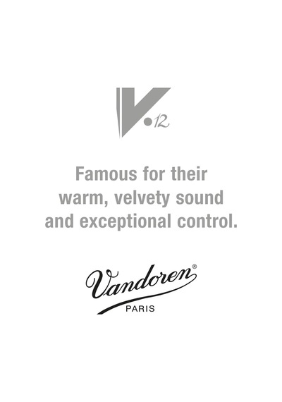 Vandoren Sr614 Alto Sax V.12 Reeds Strength 4 10'lu Kutu, Siyah