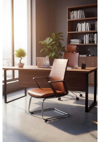 Ofisbazaar Lizz Kahverengi Deri Misafir Koltuğu Ergonomik Toplantı Ve Bekleme Koltuğu Kahverengi Kahverengi Ofisbazaar Lizz Kahverengi Deri Misafir Koltuğu Ergonomik Toplantı Ve Bekleme Koltuğu Kahverengi Kahverengi